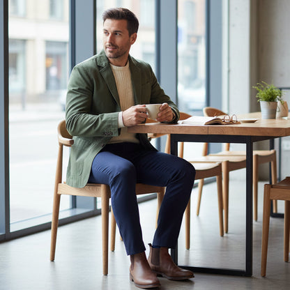 Casual Men's Cotton Jacket with Pockets