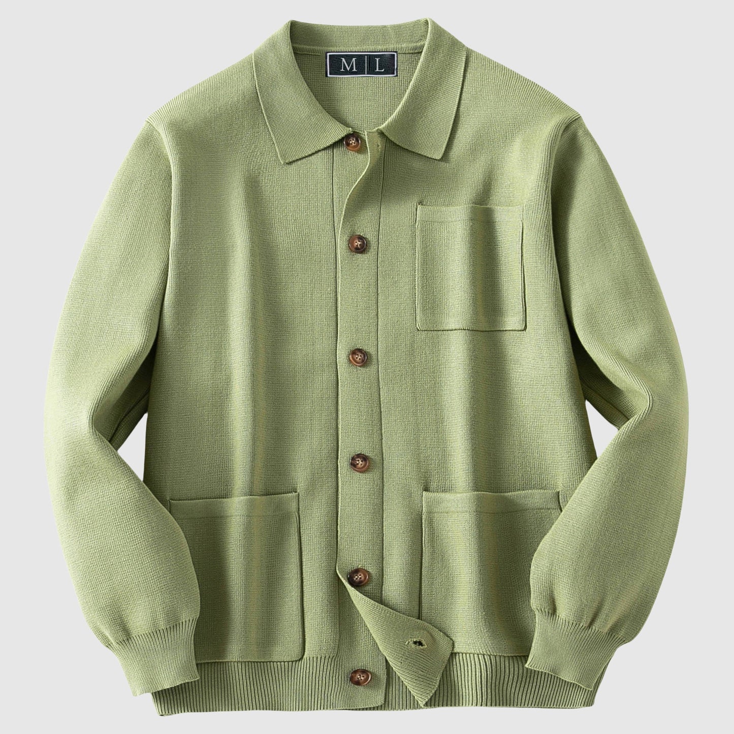 Cozy Salvia Cardigan by Alessandro Veneti