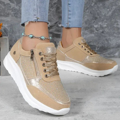 Women's Classic Tie Shoes - Comfortable Casual Sneakers - Luxicro