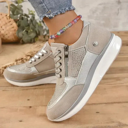 Women's Classic Tie Shoes - Comfortable Casual Sneakers