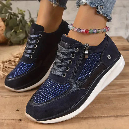 Women's Classic Tie Shoes - Comfortable Casual Sneakers
