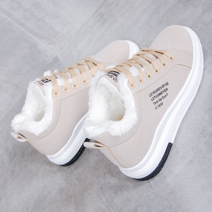 Soft Suede Lace Up Women's Shoes - Comfortable Casual Wear - Luxicro