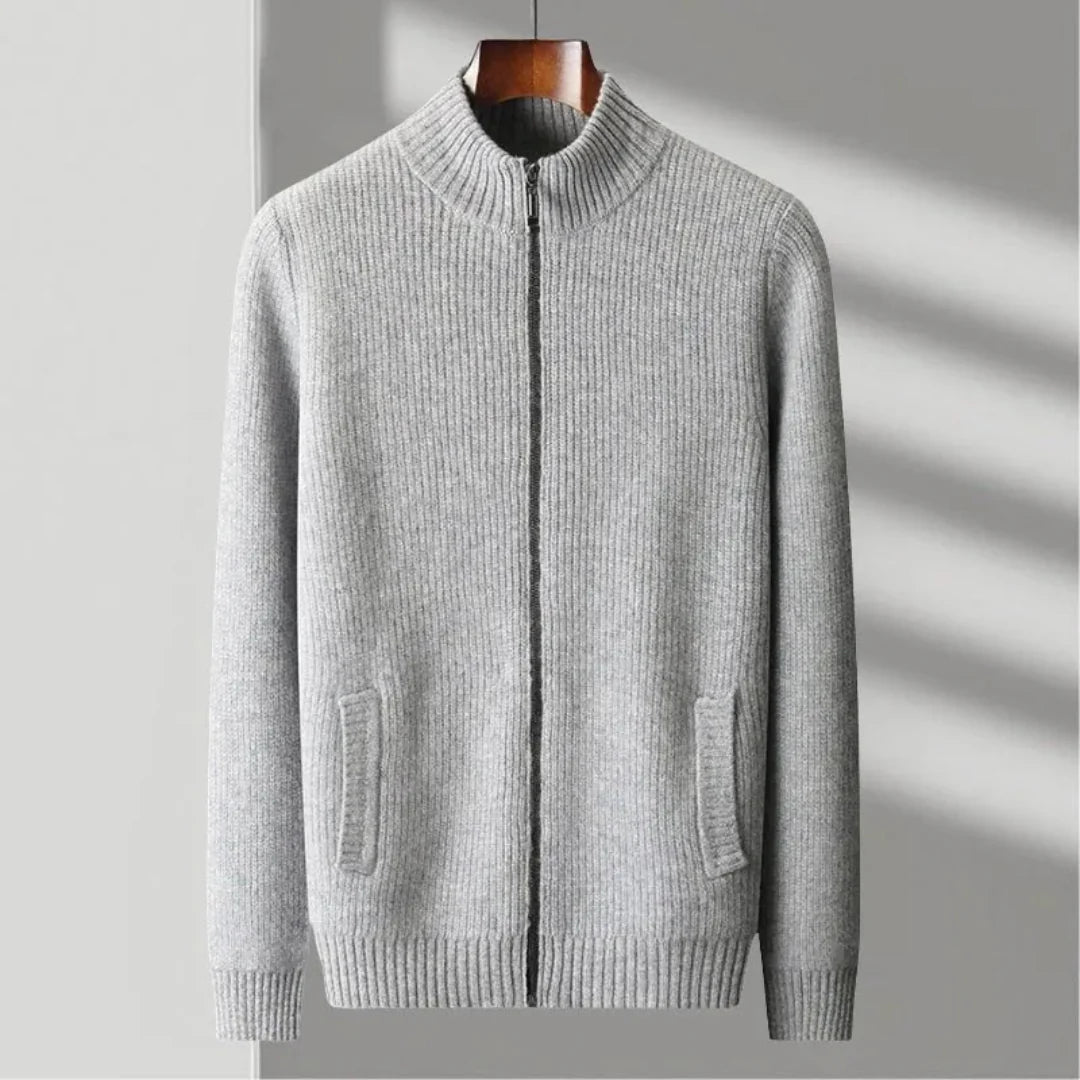 Textured Crew Neck Wool Sweater - EasyApparels