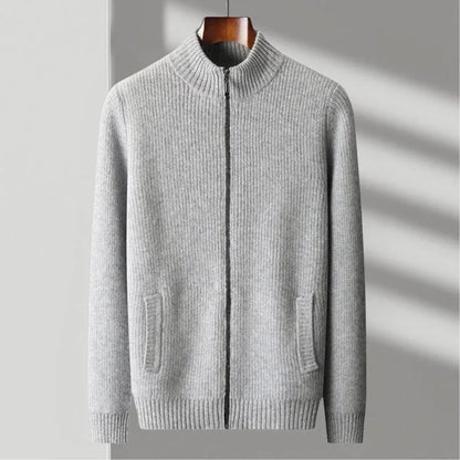 Textured Crew Neck Wool Sweater - EasyApparels