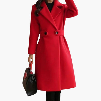 Classic Ladies Trench Coat with Button Front