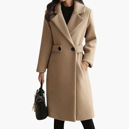 Classic Ladies Trench Coat with Button Front