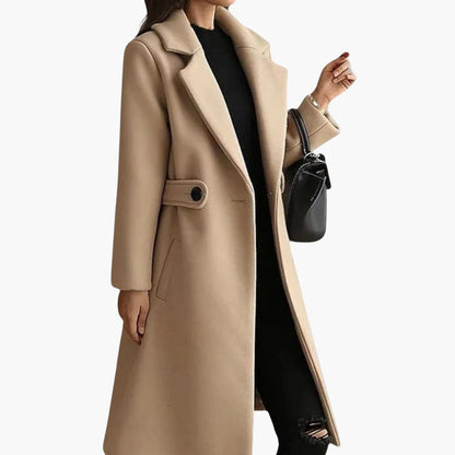 Classic Ladies Trench Coat with Button Front