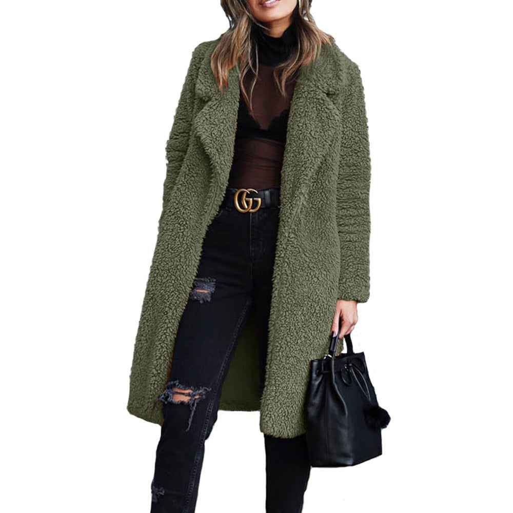 Women's Oversized Collar Sweater Coat