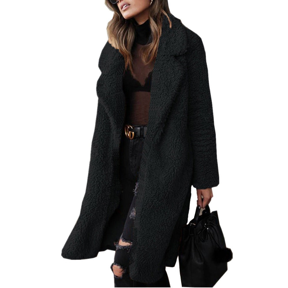 Women's Oversized Collar Sweater Coat