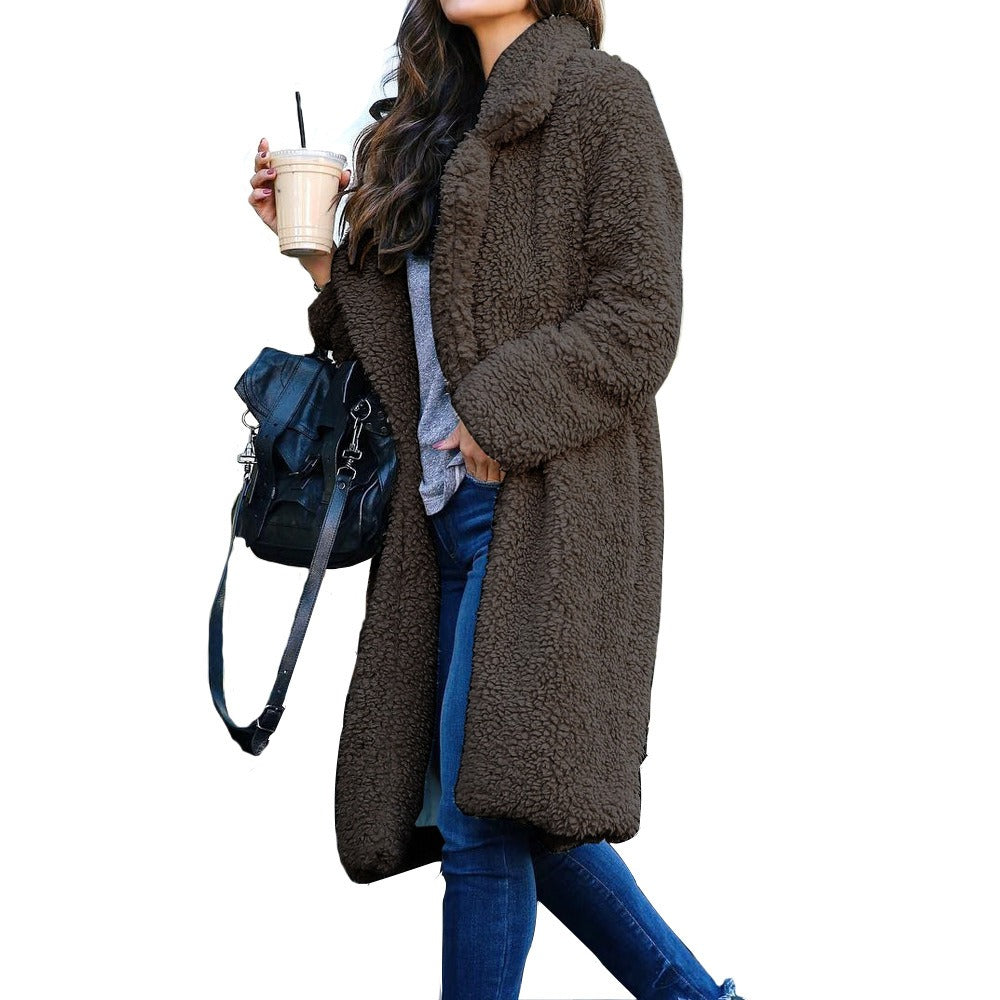 Women's Oversized Collar Sweater Coat