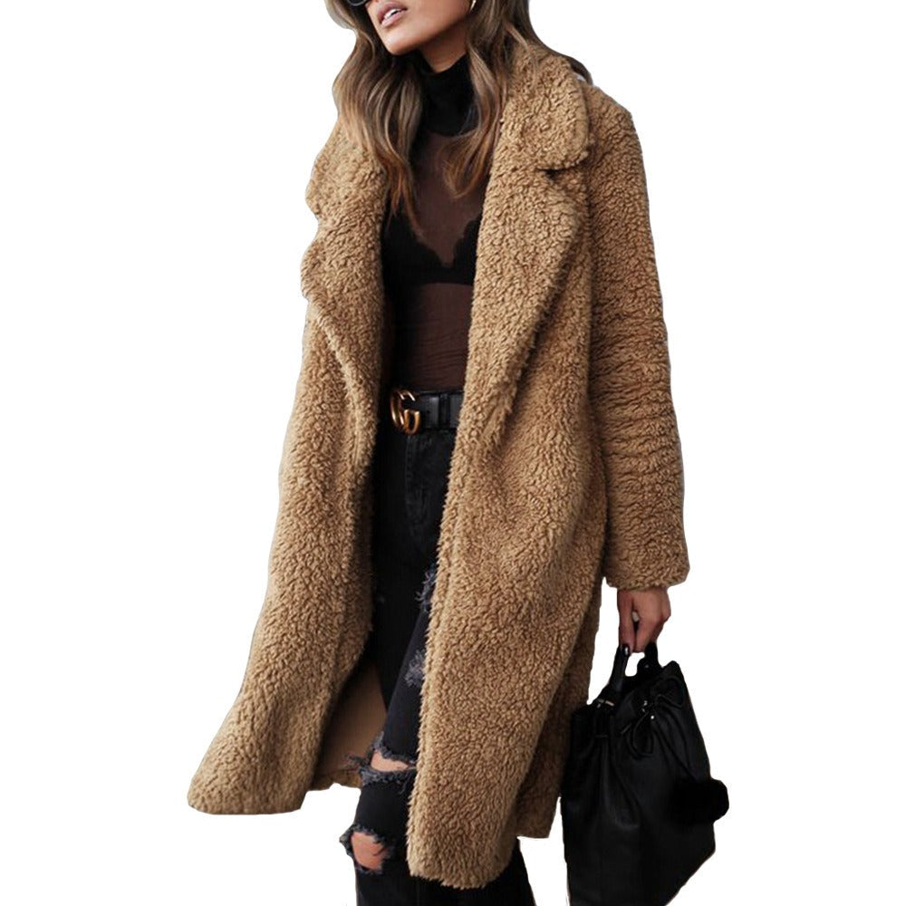 Women's Oversized Collar Sweater Coat