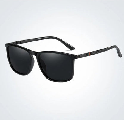 Trendy Mens Polarized Shades Classic Square Frames