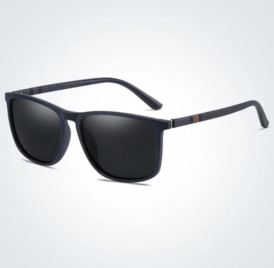 Trendy Mens Polarized Shades Classic Square Frames