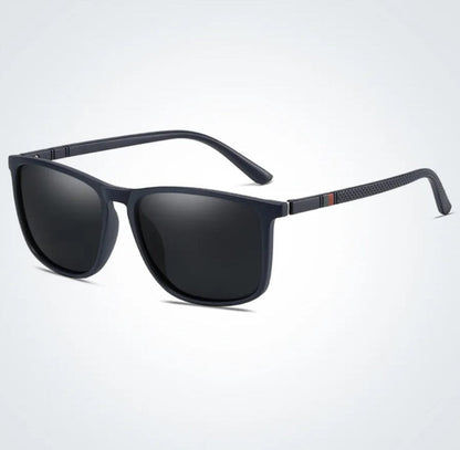 Trendy Mens Polarized Shades Classic Square Frames