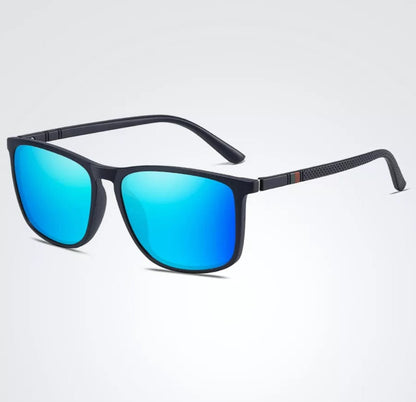 Trendy Mens Polarized Shades Classic Square Frames