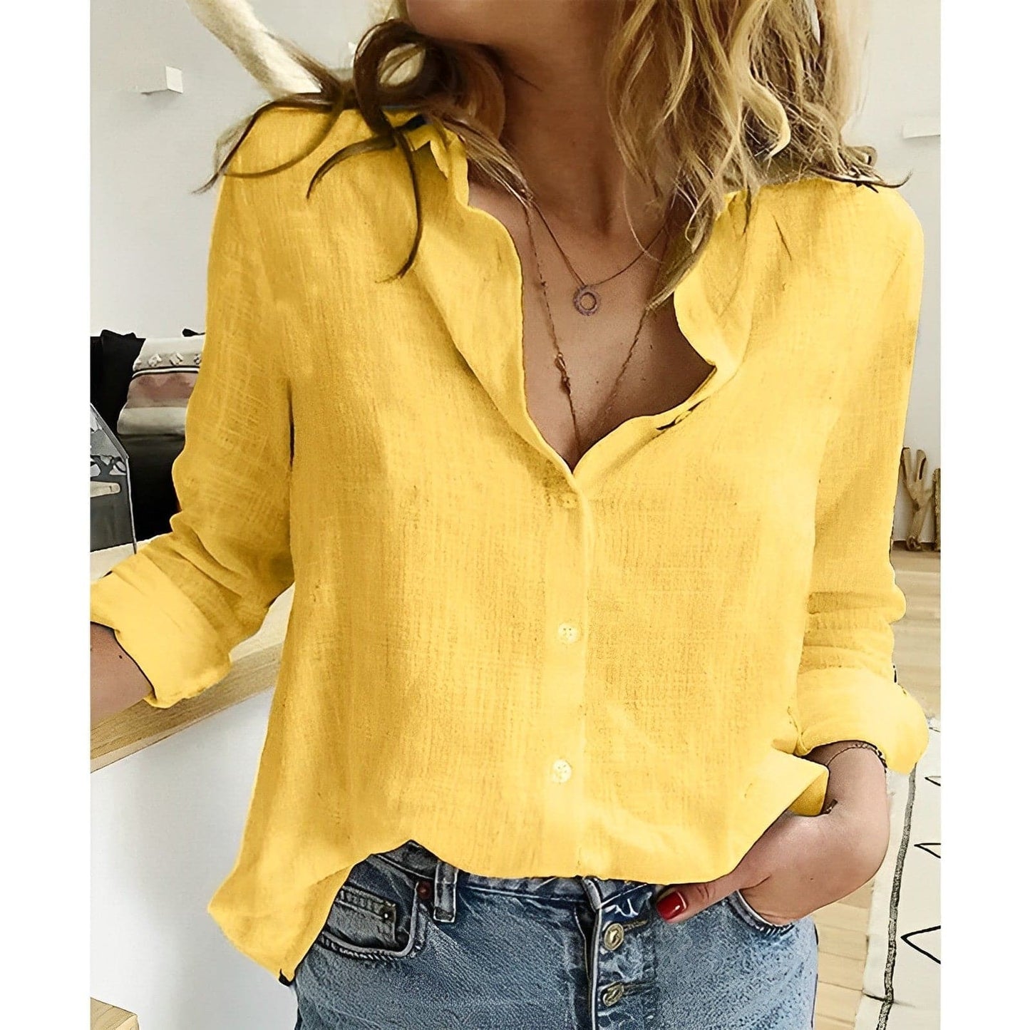 Comfortable Women's Casual Button Shirt