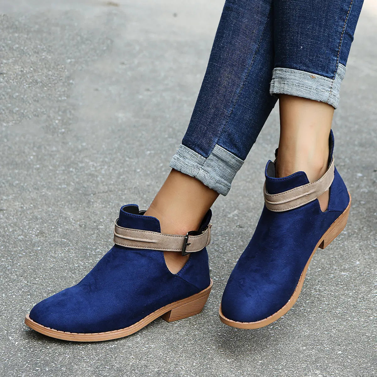 Fashionable Leopard Ankle Boots for Women - Vossary