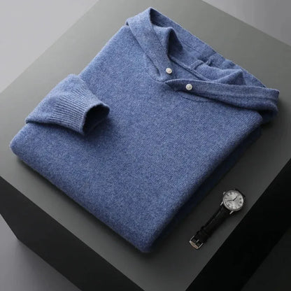 Luxury Mens Wool Crew Sweater