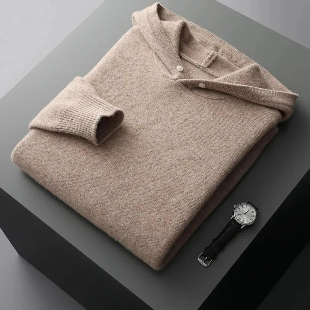 Luxury Mens Wool Crew Sweater