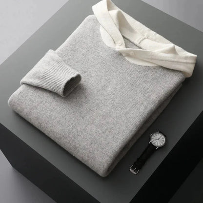 Luxury Mens Wool Crew Sweater - EasyApparels