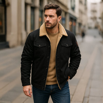 Thermal Insulated Mens Fleece Lined Winter Jacket
