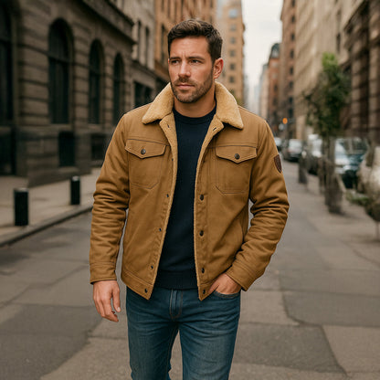 Thermal Insulated Mens Fleece Lined Winter Jacket
