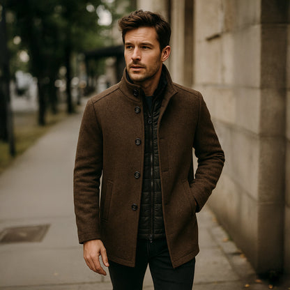 Timeless Men's Wool Trench Coat