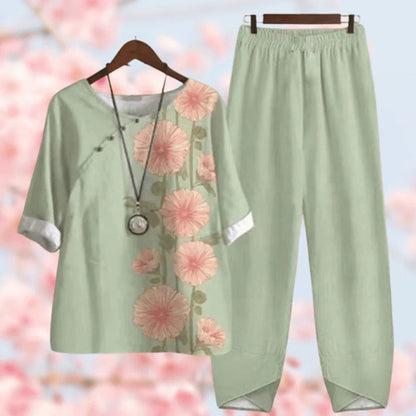 Classic Floral Women's Suit Set