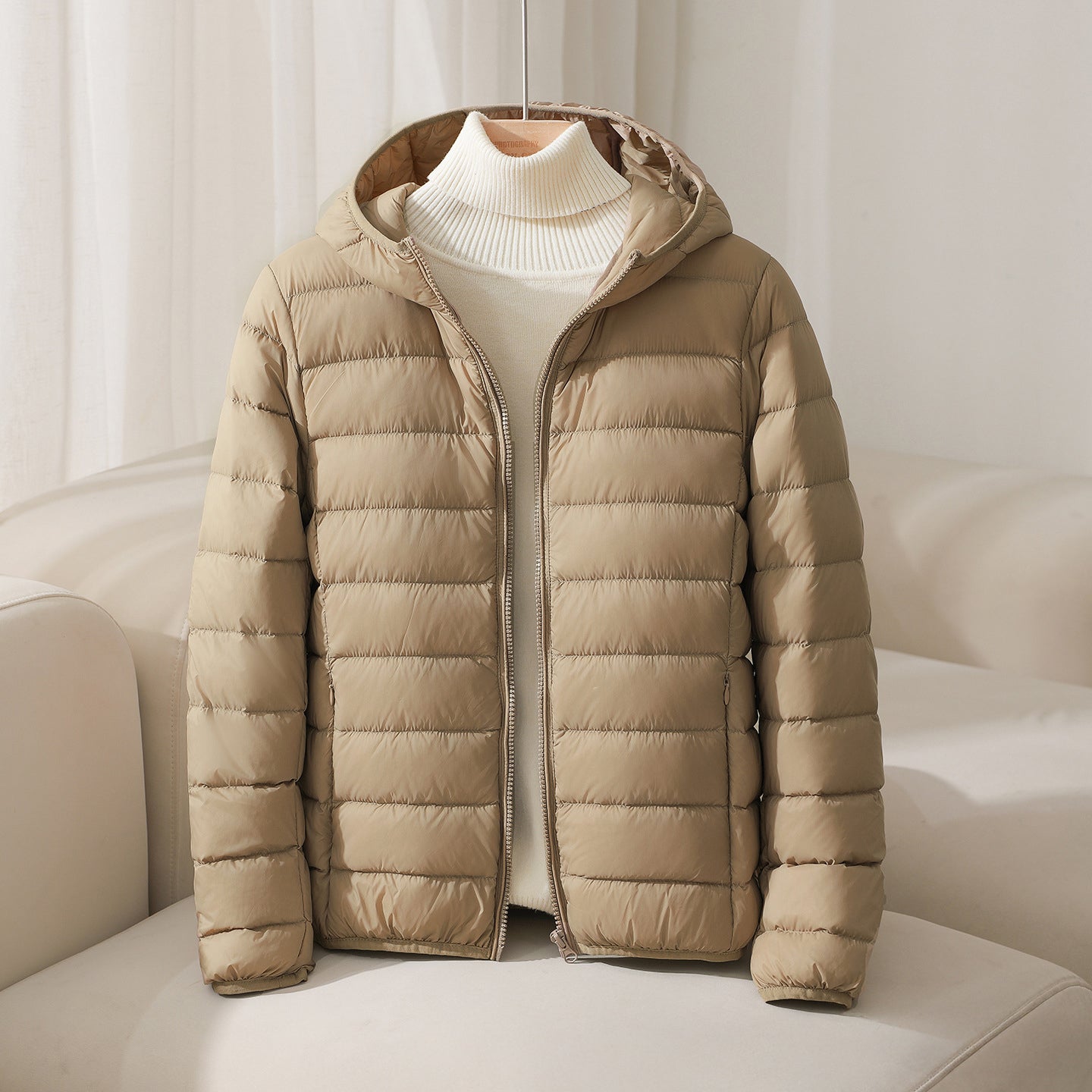 Comfy Quilted Hoodie Jacket - EasyApparels