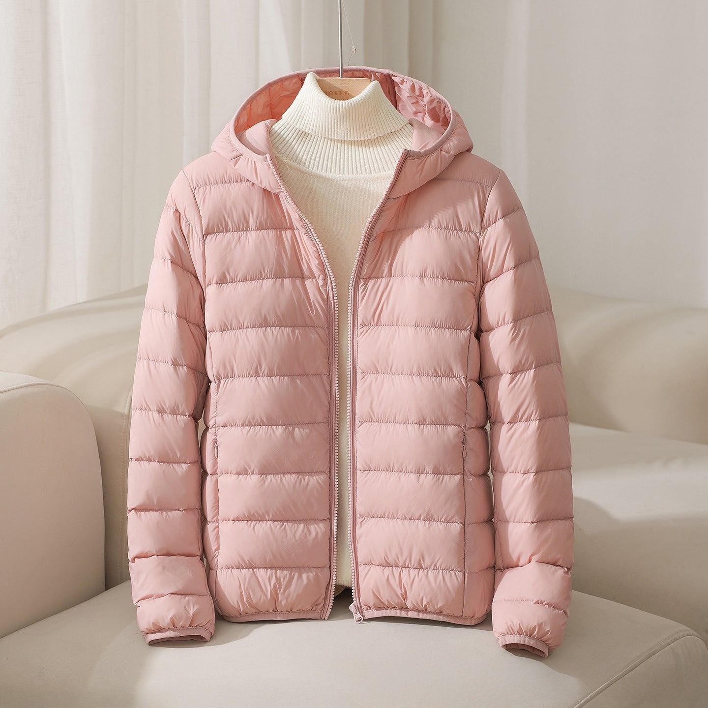 Comfy Quilted Hoodie Jacket