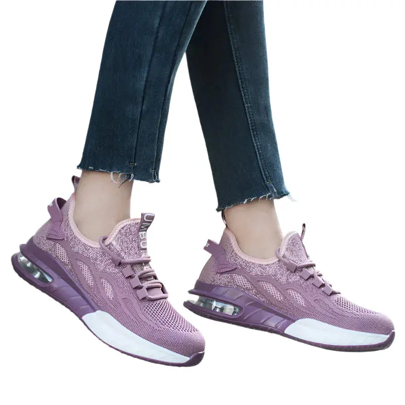 Comfortable Women's Work Sneakers - Breathable Steel Toe Shoes - EasyApparels