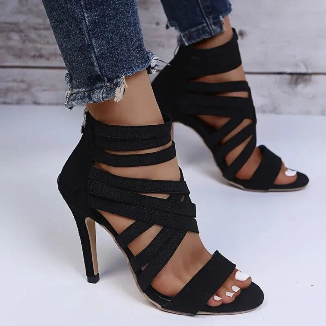 Luxurious Suede Stiletto Sandals