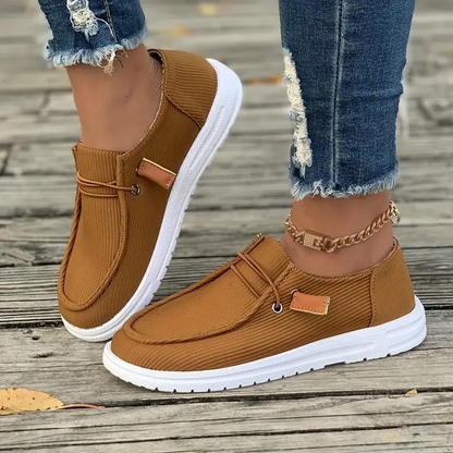 Soft Women's Slip On Shoes Comfortable Rubber Sole