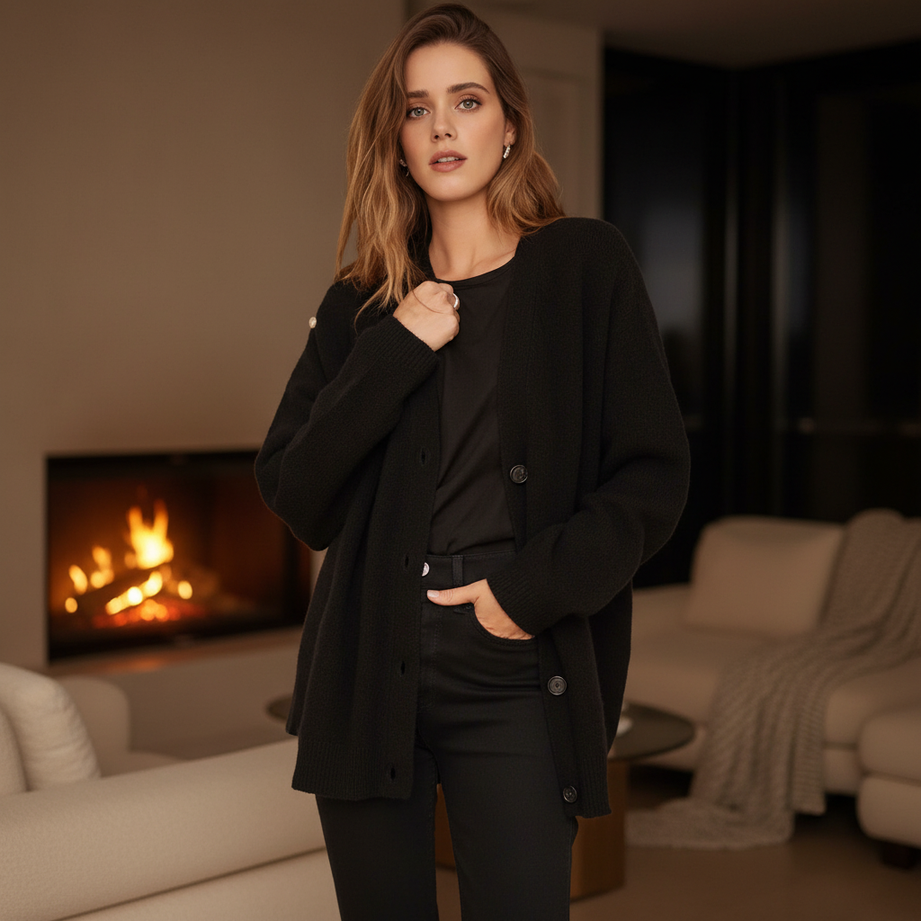 Soft Cashmere Cardigan Sweater - Pexav