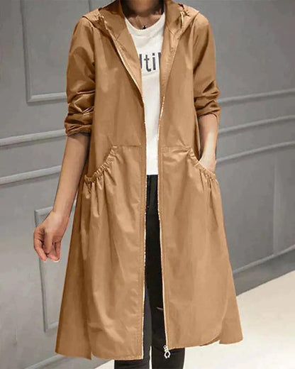 Waterproof Women's Coat - Classic Rain Jacket