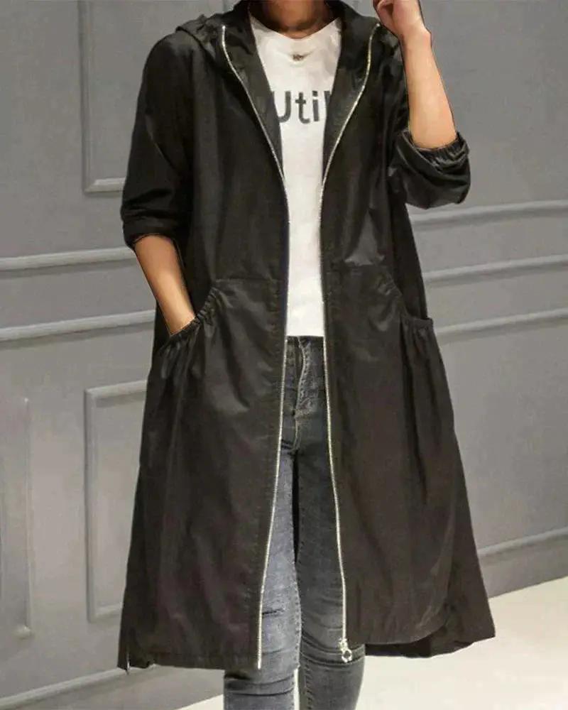 Waterproof Women's Coat - Classic Rain Jacket