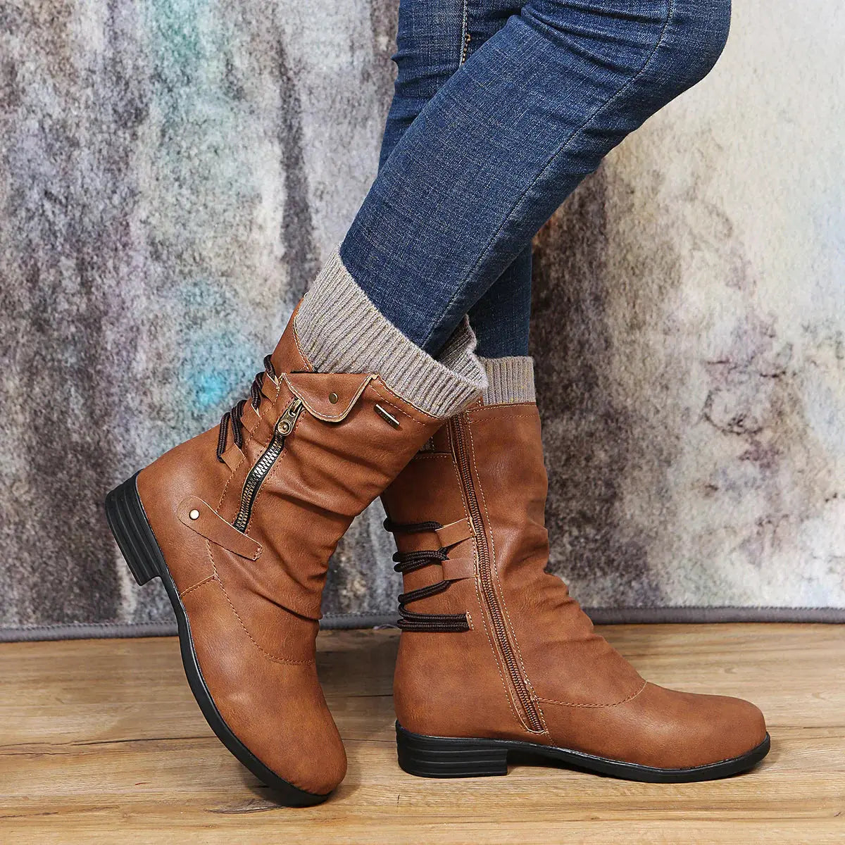Warm Fur Lined Women's Winter Boots - EasyApparels
