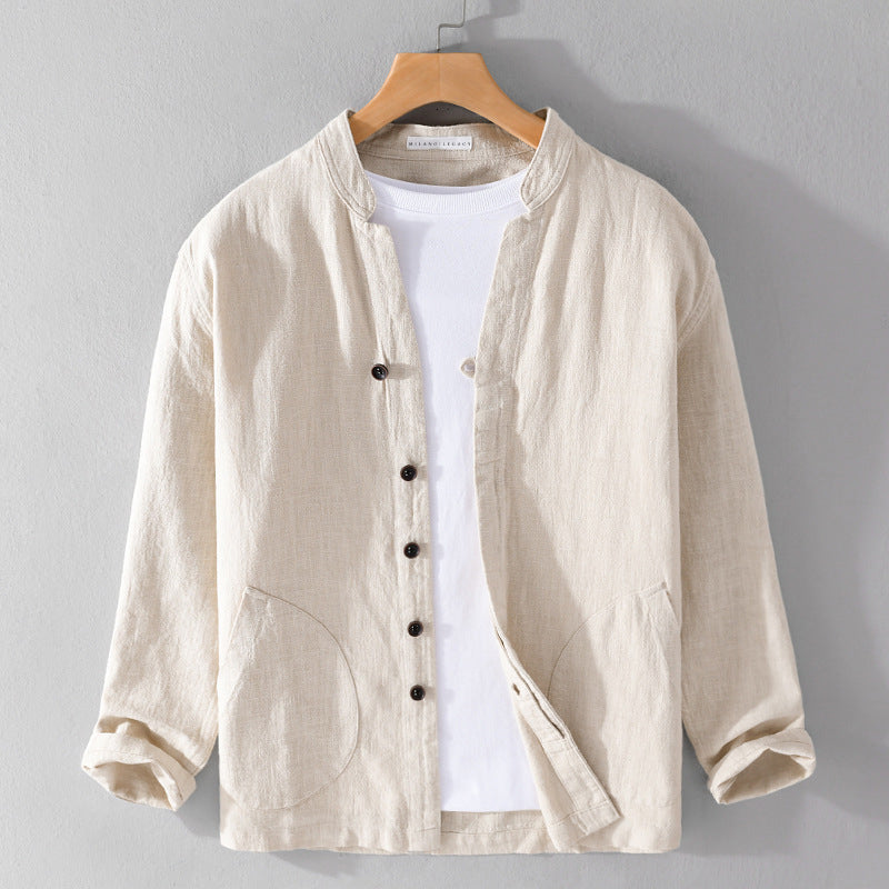 Casual Button Down Jacket with Pocket Details