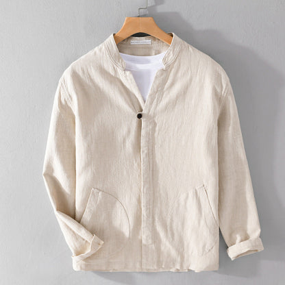 Casual Button Down Jacket with Pocket Details