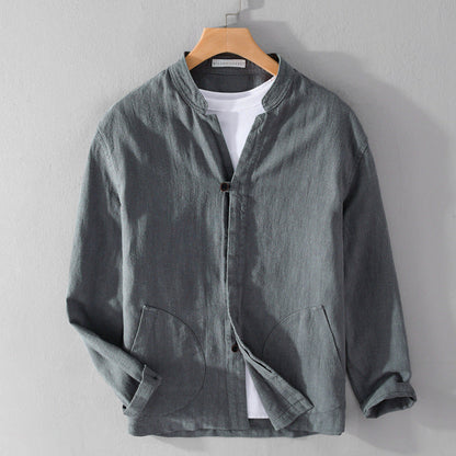 Casual Button Down Jacket with Pocket Details