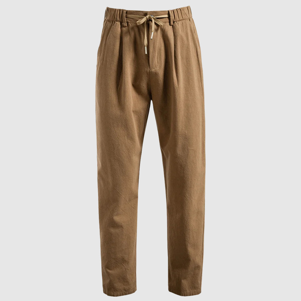 Comfortable Loose Fit Cotton Trousers