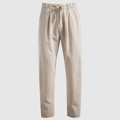 Comfortable Loose Fit Cotton Trousers - Vossary