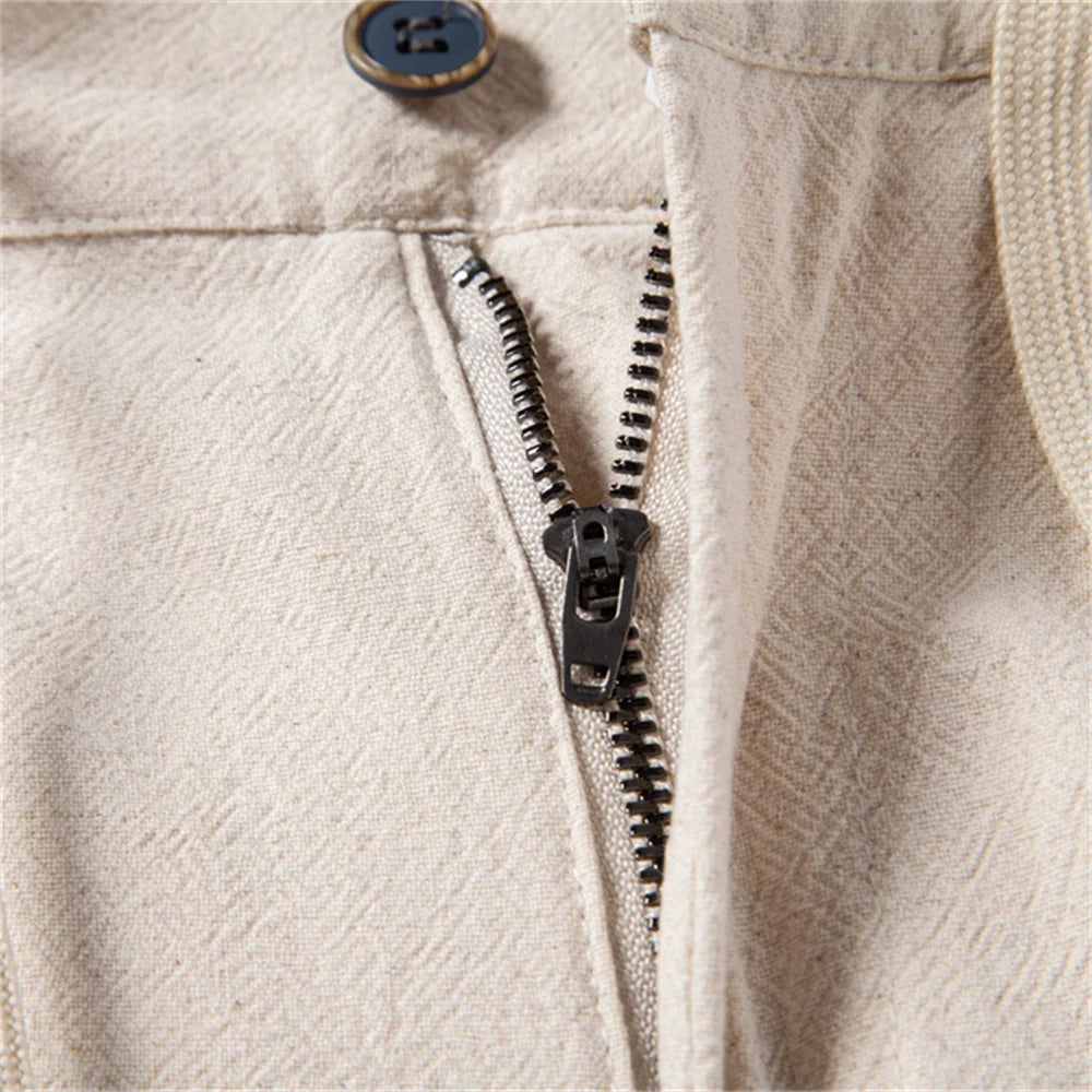 Comfortable Loose Fit Cotton Trousers