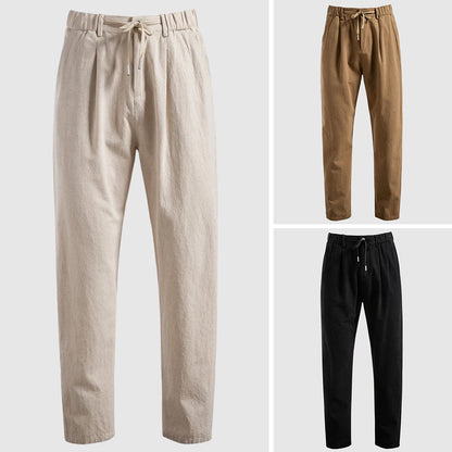 Comfortable Loose Fit Cotton Trousers