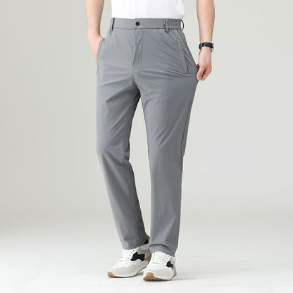 Classic Straight Leg Stretch Trousers - EasyApparels