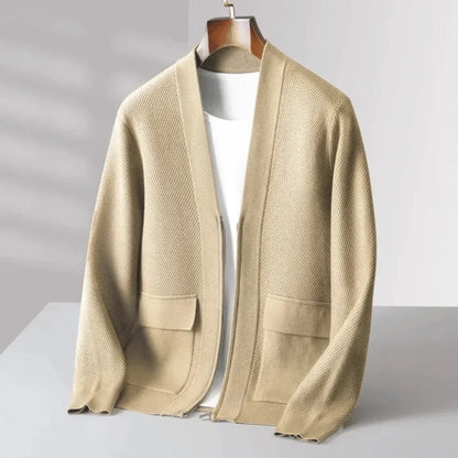 Soft Italian Wool Button Front Sweater - EasyApparels