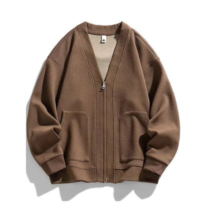 Cozy Textured Waffle Cardigan