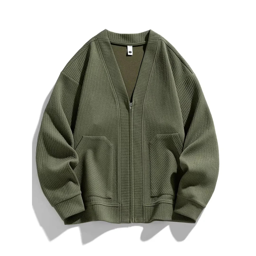 Cozy Textured Waffle Cardigan