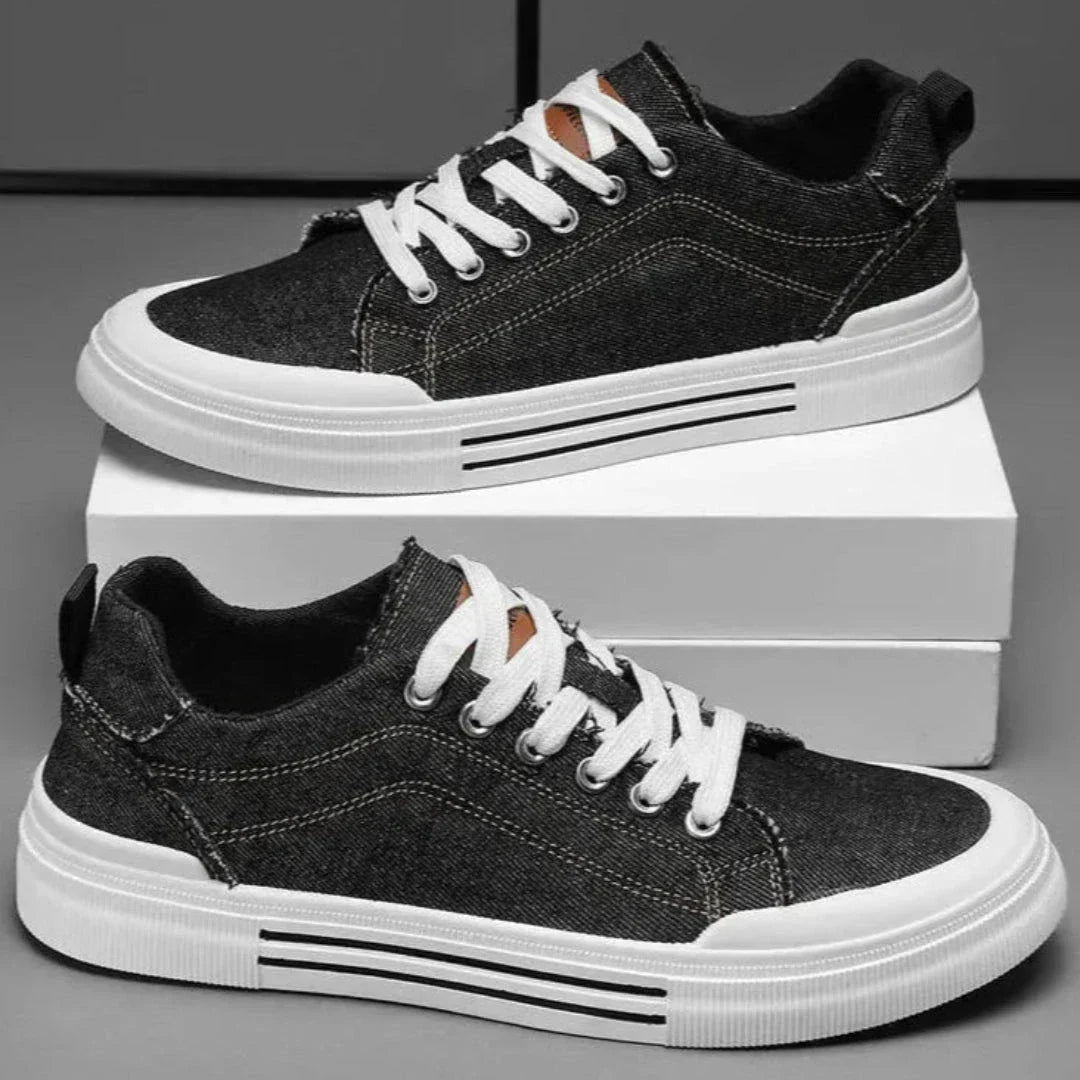 Casual Blue Lace Sneakers