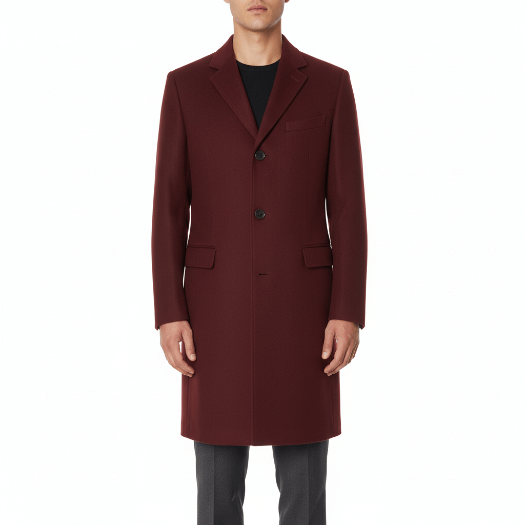 Classic Double Breasted Wool Coat - Vossary
